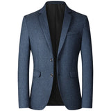 Herren Business Casual Jacke mit Reverskragen – Frühling Herbst Slim Fit Blazer