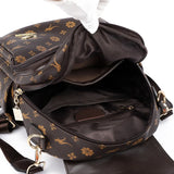 Luxuriöser hochwertiger Damen-Lederrucksack | Designer-Fashion-Drucktasche