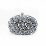 Luxury Crystal Diamond Evening Clutch | Elegant Wedding Cell Phone Purse
