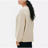 Damen Langarm Pullover Lockerer Patchwork Süßer Y2K Strickpullover
