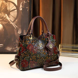The Garden-Glow Artisan Tote: Luxury Floral Pattern Handbag