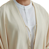 Offener Abaya-Cardigan für Herren | Ramadan Djellaba und marokkanische Jubba Thobe