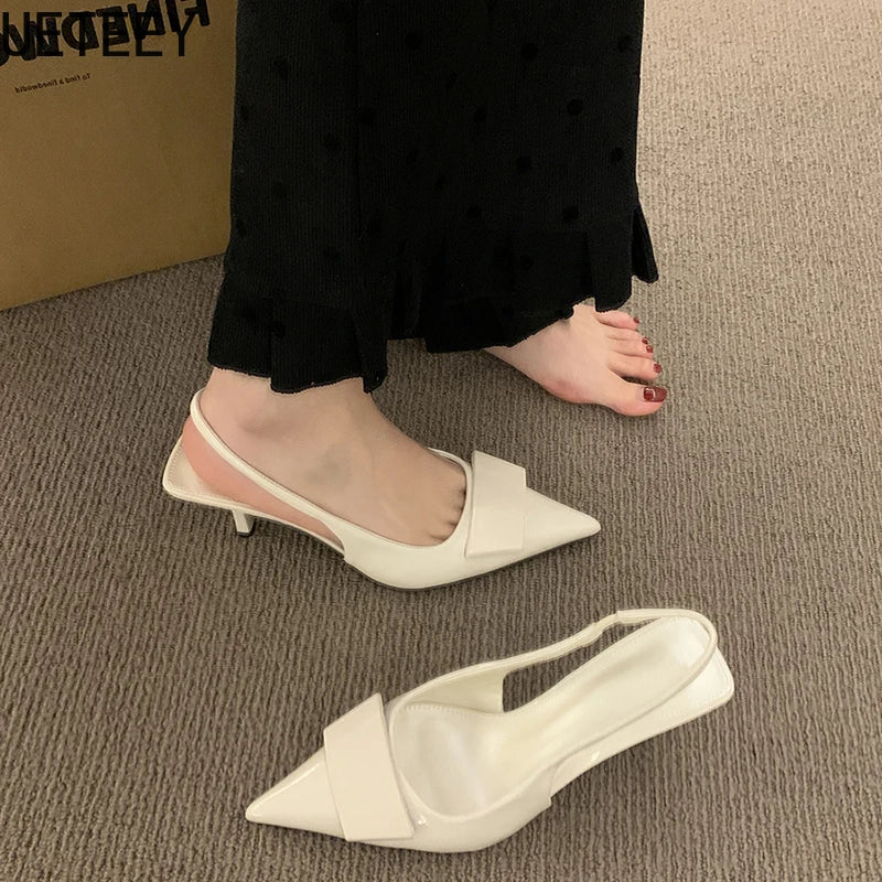 Women’s High Heel Sandals – Fashion Pointed Toe Slingback Shoes