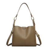 The Sovereign-Medium Silhouette High-Quality PU Leather Top-Handle Bag