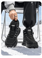 Herren Winterstiefel - Wasserdichte Schneestiefel für Herren - Rutschfeste Outdoor-Wanderschuhe
