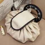 The Instant-Access Travel Pouch Large Capacity Drawstring Cosmetic Bag