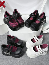Nameless Witch 2.0 Gothic Platform Wedge Mary Janes