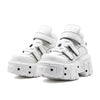 Women’s Punk New Rock Gothic White Platform Ankle Boots