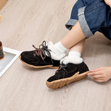 Deutsche Trainingsschuhe aus Echtleder für Damen – Wintersneaker mit Samt- und Pelzfutter