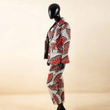 Das „Legacy“ Executive Set: Lebhafter 3-teiliger Anzug aus Ankara | Einreihiger Blazer, passende Weste & hoch geschnittene Hose