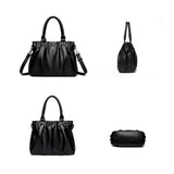 Women’s Genuine Soft Leather Tote Bag – Luxury Large Capacity Handbag