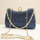The Vintage-Glimmer Dinner Bag Fine Rhinestone Inlay Clutch