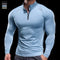 Men’s Long-Sleeve Stand Collar Half-Zip Training Shirt