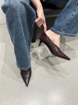 Women's Classic Pointed Toe Thin Heel Pumps