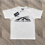 Hellstar Vintage Washed Cotton T-Shirt | Large Logo Half Sleeve Tee