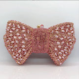 Die Sirenen-Glanz Bogen-Clutch Luxuriöse Abendtasche mit Diamant-Einlagen