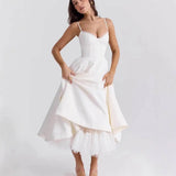 Women's Summer French Corset Waist Summer Evening Gown