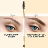 Professional Dual Eyebrow Brush and Comb | Precision Eye Brow Shaper