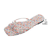 Damen Bequeme Strand-Flip-Flops – Lässige Slip-On-Pantoletten, Modische Anzieh-Slides