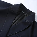 Women’s Casual Black Blazer – Loose Fit Double-Breasted Jacket