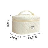 The "Vintage-Bloom" Trio: Quilted Cotton Makeup Bag Set