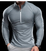 Herren Herbst Schnelltrocknendes Trainings-T-Shirt | Langärmliges Gym Fitness-Oberteil