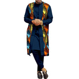Das Sovereign-Set "Legacy": Markantes 3-teiliges Set mit afrikanischem Muster | Maßgeschneiderter Dashiki-Mantel, Innenhemd & Hose