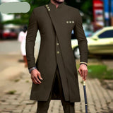 African Style Men's 2-Piece Slim Fit Suit | Single Breasted Blazer and Pants Set
