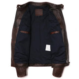 Herren Motorradjacke aus echtem Leder – Vintage Bikerjacke aus natürlichem Rindsleder
