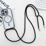 MagSafe Umhängeband Handyhülle Transparent für iPhone 17 Air 16 15 14 13 Pro Max