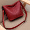 Luxury Tassel Leather Crossbody Bag | Premium Women's Bucket Handbag