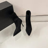 Women's Elegant Pointed Toe High Heel Ankle Boots