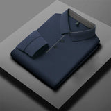 Herren Langarm-Poloshirt – Business Casual Uni-Oberteil