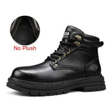 Handgemachte, luxuriöse, warm gefütterte Designer-Stiefeletten für Herren – Winterstiefeletten aus Spaltleder