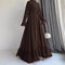 Muslim Women’s Abaya with Sash | Elegant Moroccan Jalabiya and Dubai Kaftan
