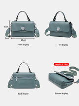 The Envelope-Elite Silhouette Genuine Leather Top-Handle Handbag