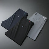 Men’s Ice Silk Business Casual Trousers | Ultra-Thin Quick-Dry Summer Suit Pants