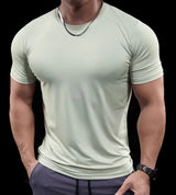 Herren hochelastisches Lauf-T-Shirt | schnelltrocknendes Fitness-Trainingsoberteil