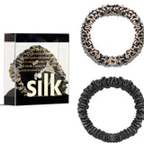 The "Silk-Thread" Slim Set: Premium 100% Mulberry Silk Skinny Scrunchies