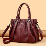 Women’s Genuine Soft Leather Tote Bag – Luxury Large Capacity Handbag