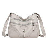 Matching-All Kunstleder-Messenger Bag | Premium PU-Umhängetasche für Damen
