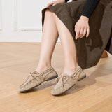 Damen Loafers aus echtem Leder – Flache Mokassins im britischen Stil