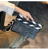 Lustige Film-Requisiten-Design-Umhängetasche | Kreative Clutch mit Buchstabenaufdruck