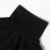 Fall Winter Turtleneck Maxi Dress – Elegant Long Sleeve Black Bodycon