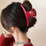 Elegant Solid 5.91in Large Hair Claw for Women