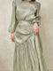 Silky Muslim Party Abaya for Women | Elegant Morocco Kaftan and Dubai Long Dress