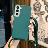Crossbody Lanyard Soft Case for Samsung Galaxy S26 S25 S24 Ultra S23 FE
