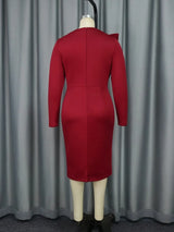 The "Grace Lace" Gown – Elegant African Sheath Dress – Signature Lace Applique Bodycon
