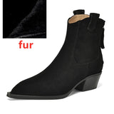 Spitze Cowboystiefel für Damen – Stiefeletten aus echtem Leder