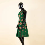 African Batik Summer Dress for Women | Sleeveless Knee-Length Party Dress